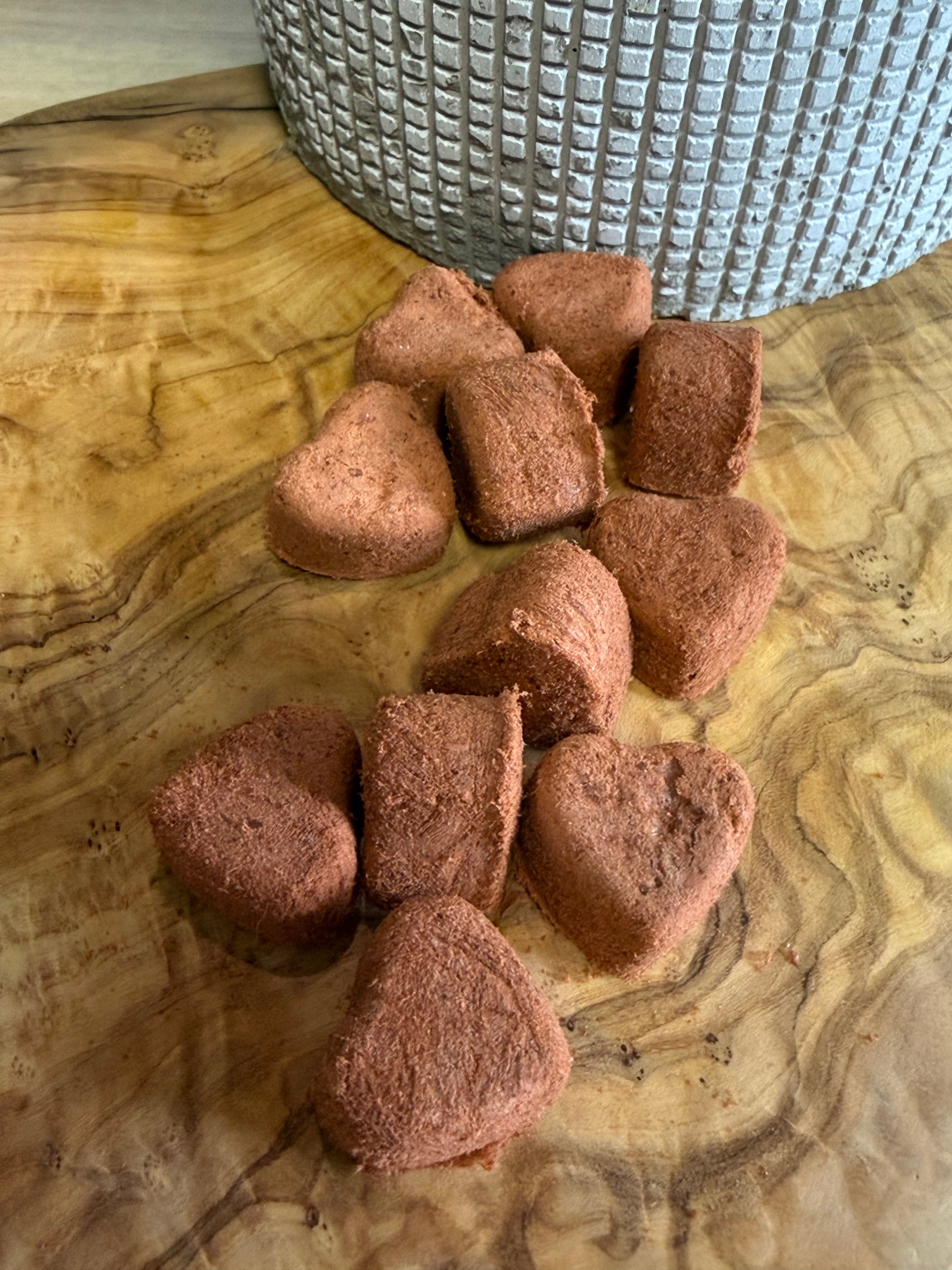 Freeze dried Rabbit blood hearts