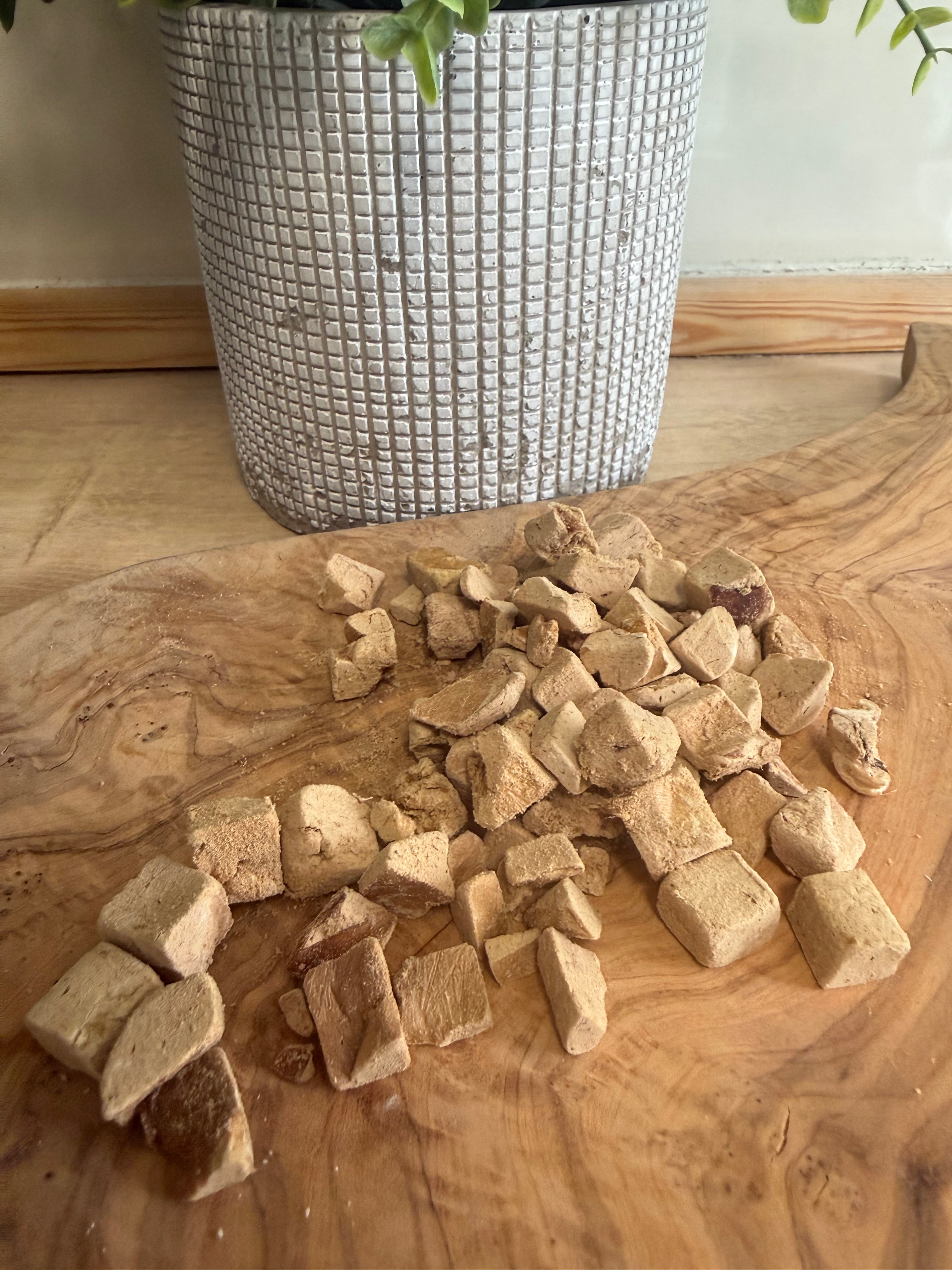 Freeze dried duck liver