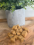 Freeze dried salmon cubes