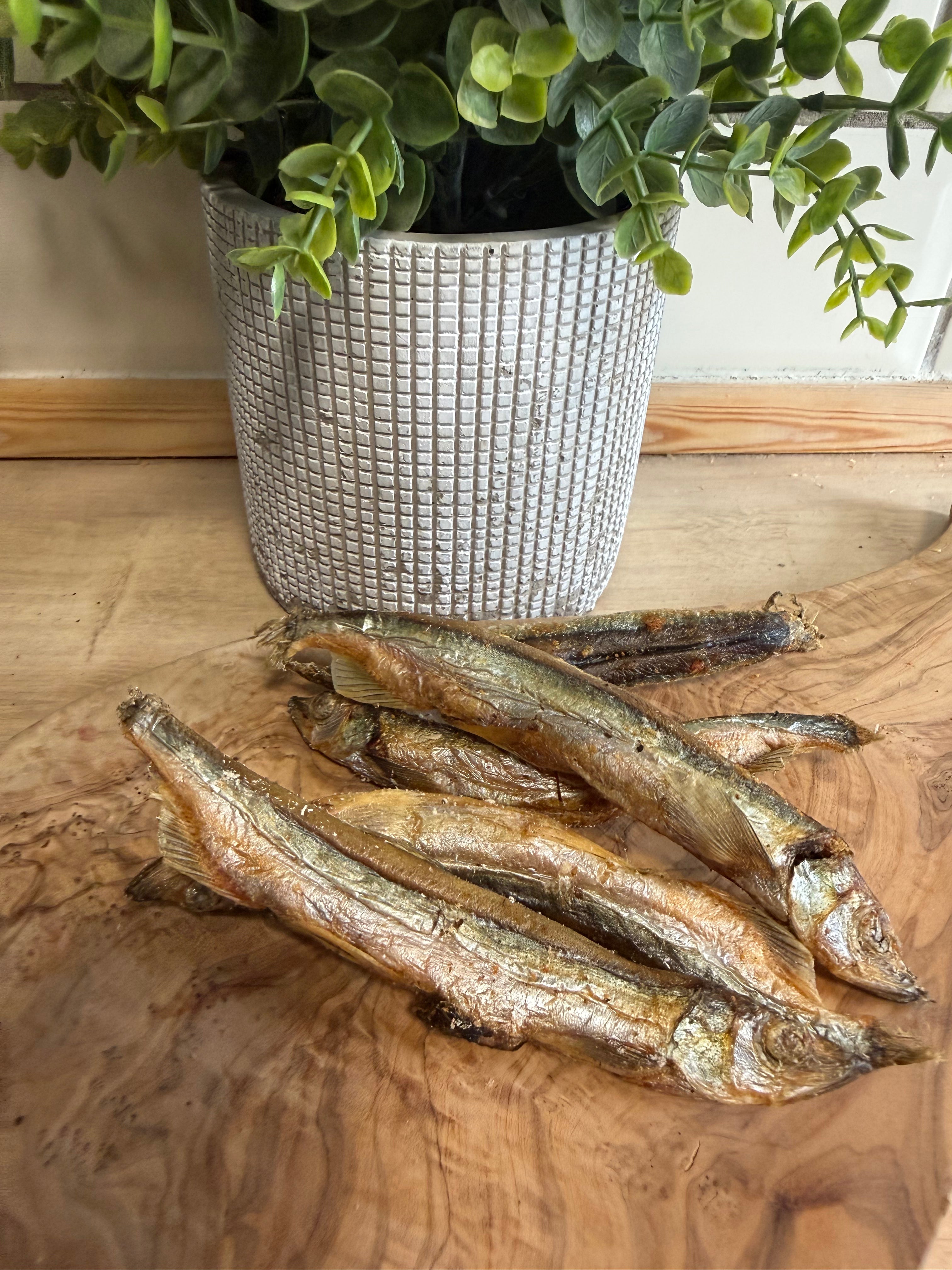Freeze dried capelin