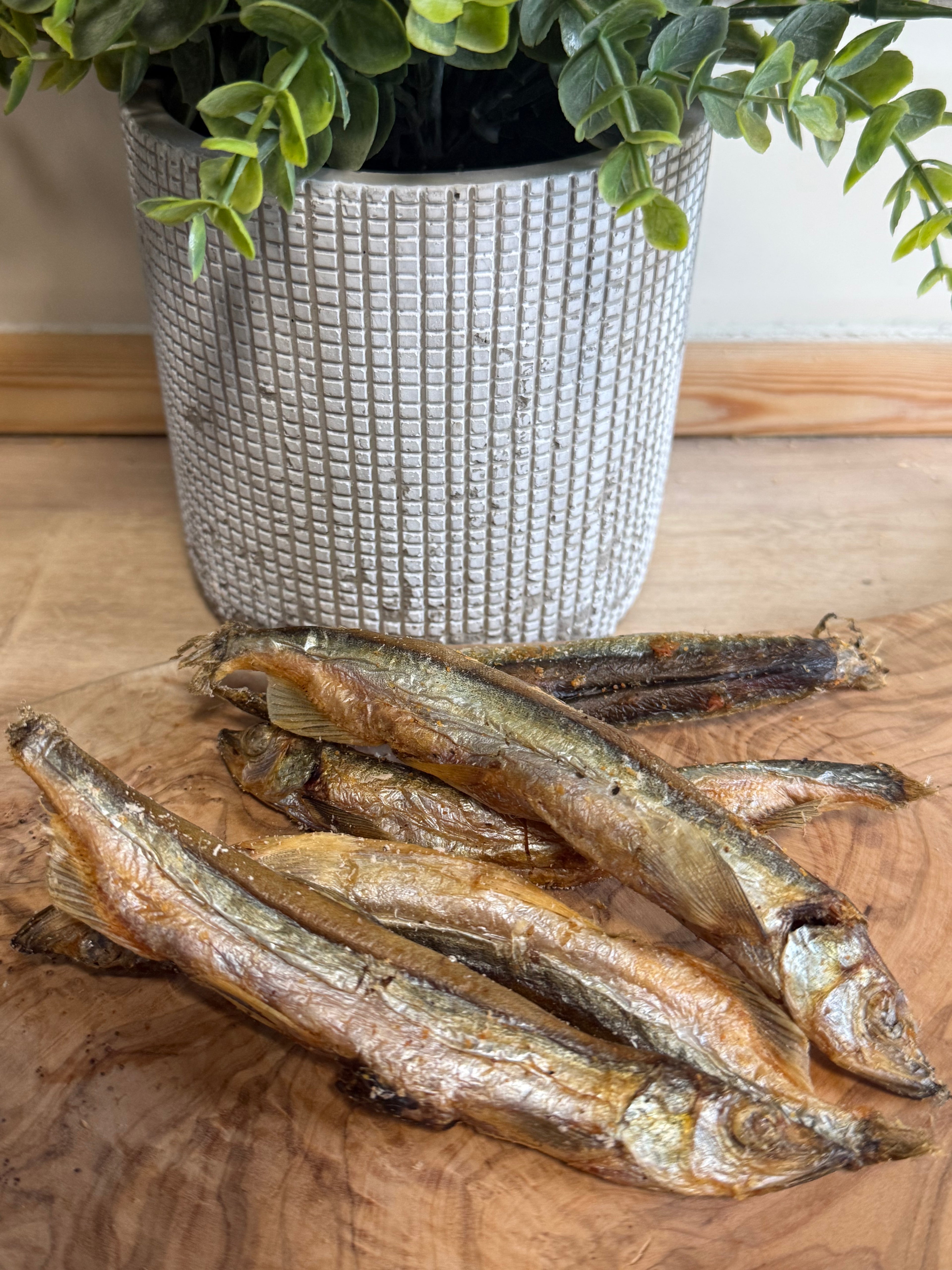 Freeze dried capelin