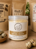 Freeze dried quail eggs