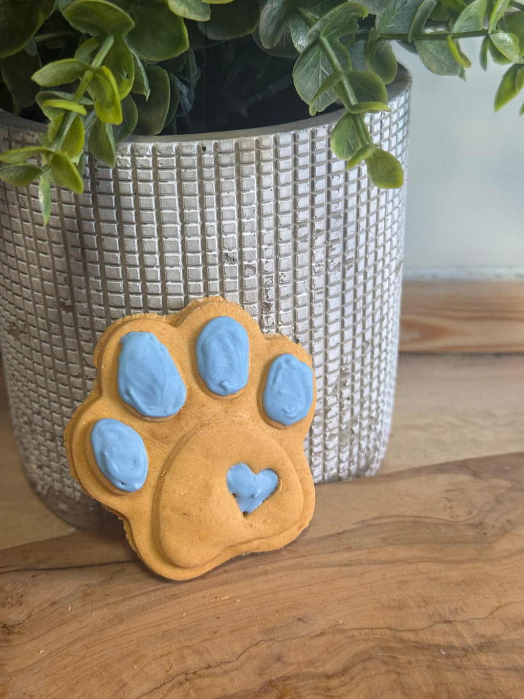 Peanut butter paw biscuit
