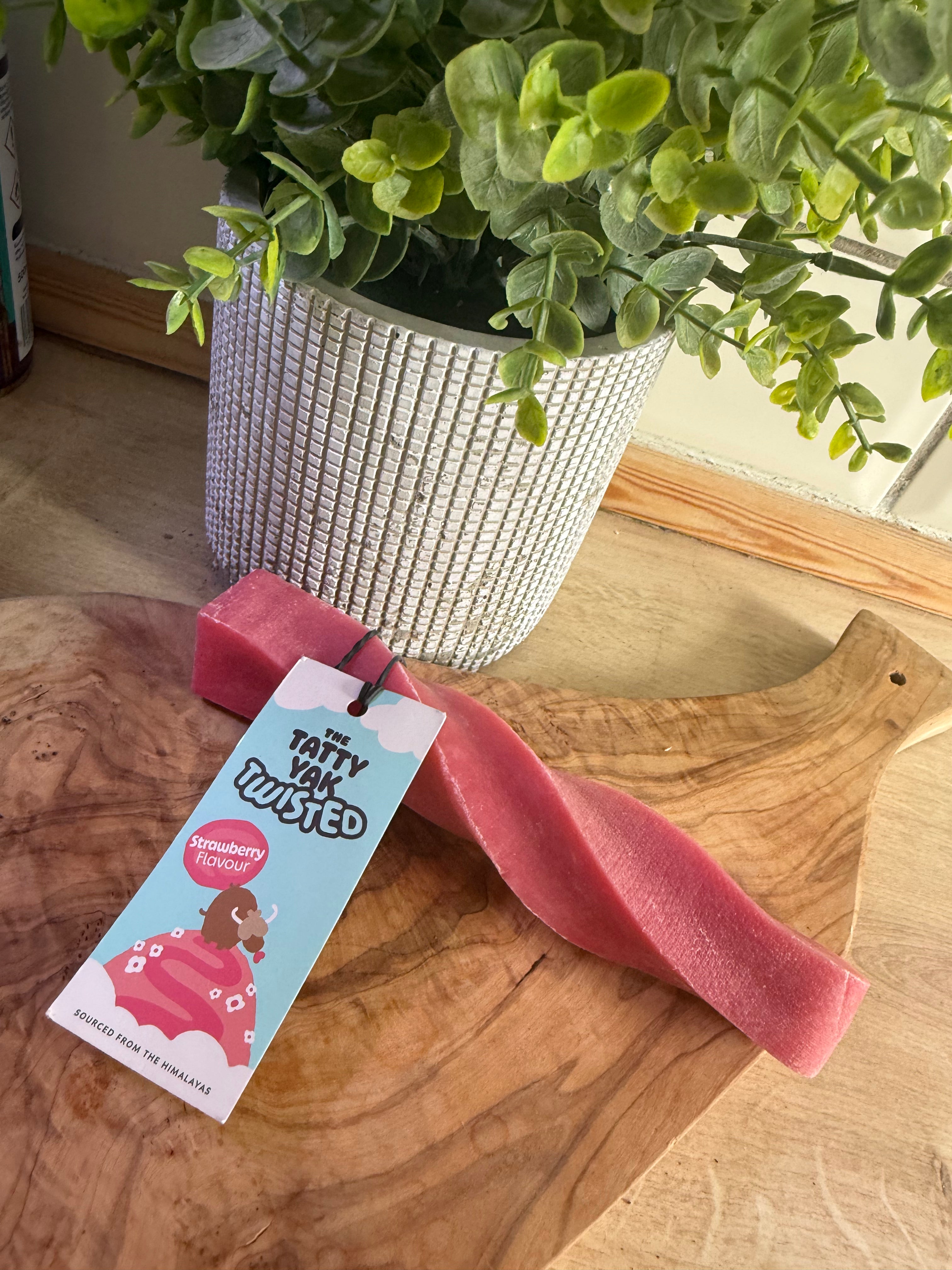 Large twisted strawberry yak