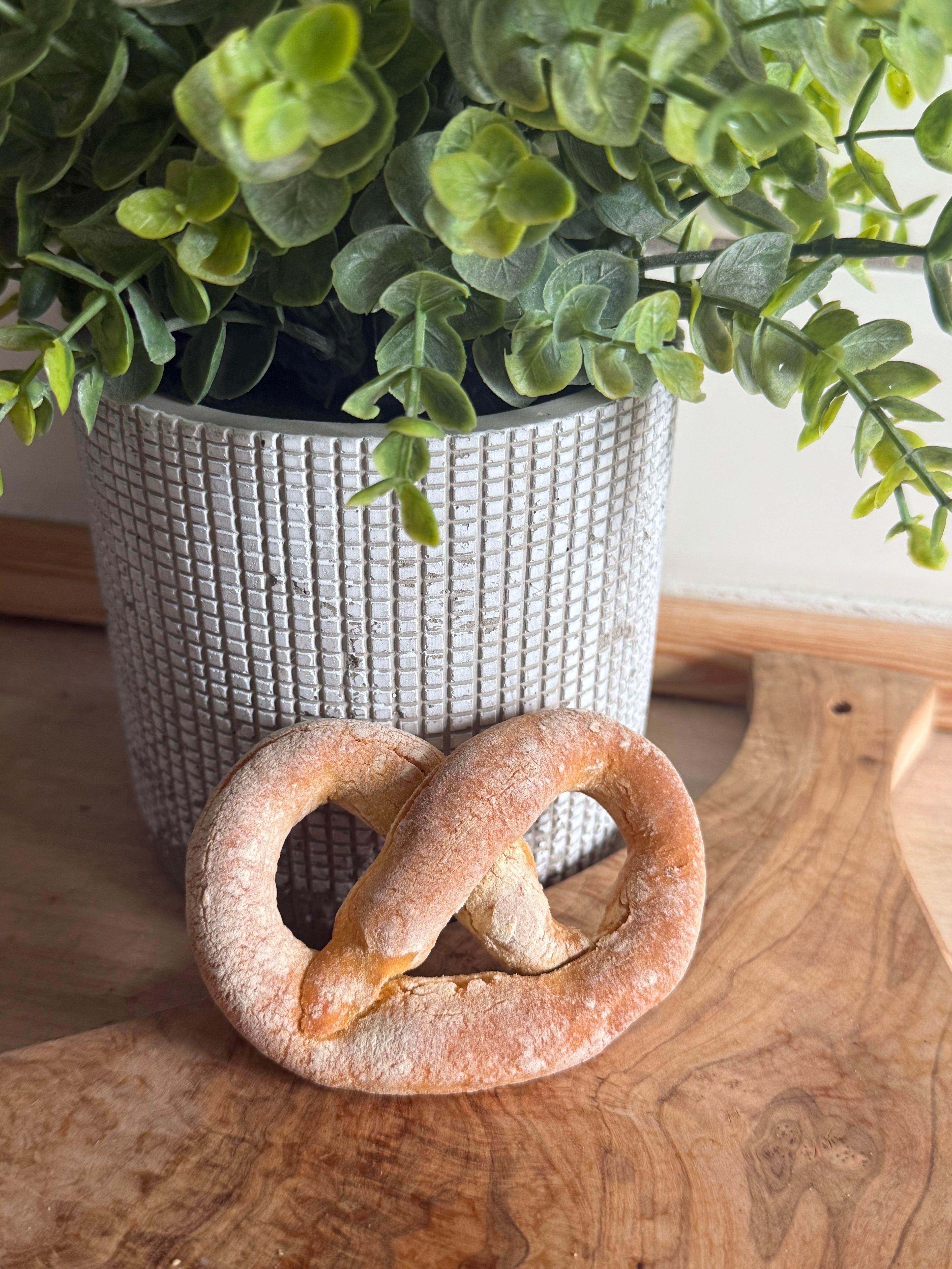 Sweet potato and apple pretzel