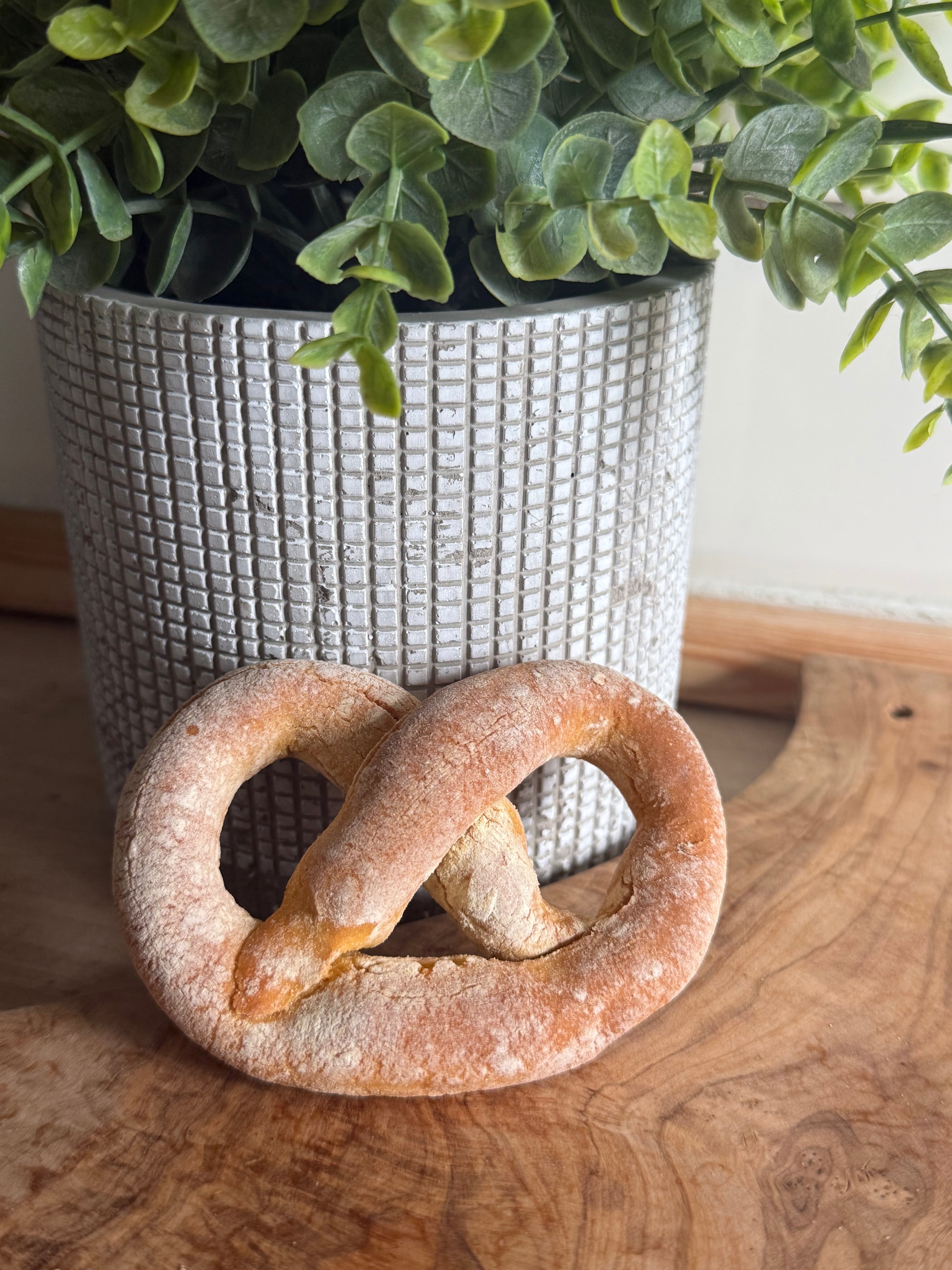 Sweet potato and apple pretzel