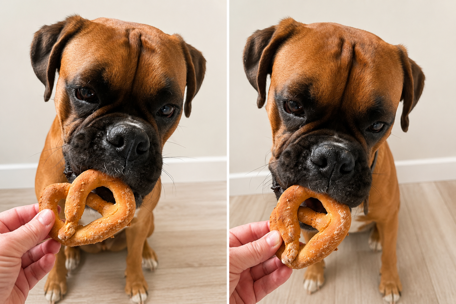 Sweet potato and apple pretzel