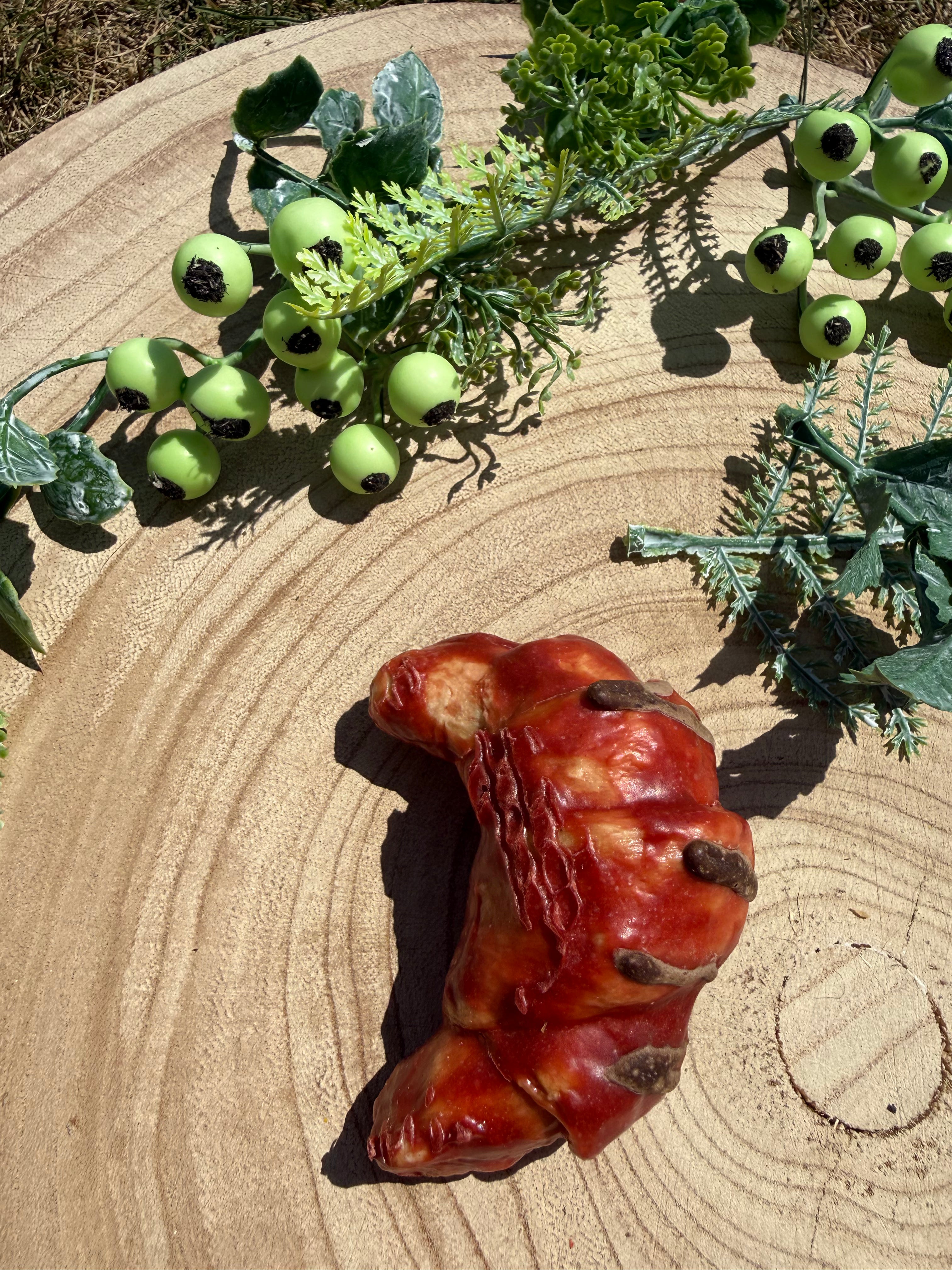 Collagen rabbit croissant and carob