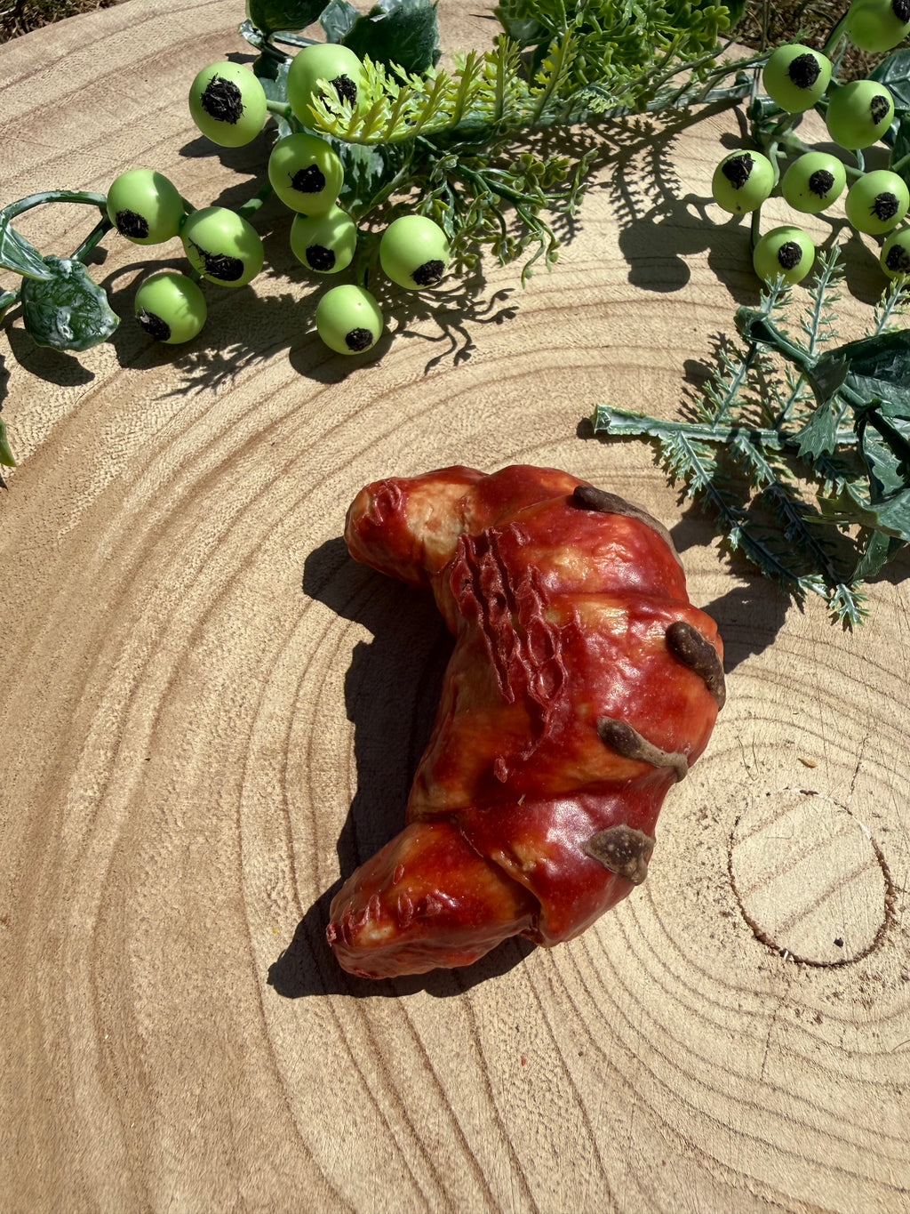 Collagen rabbit croissant and carob