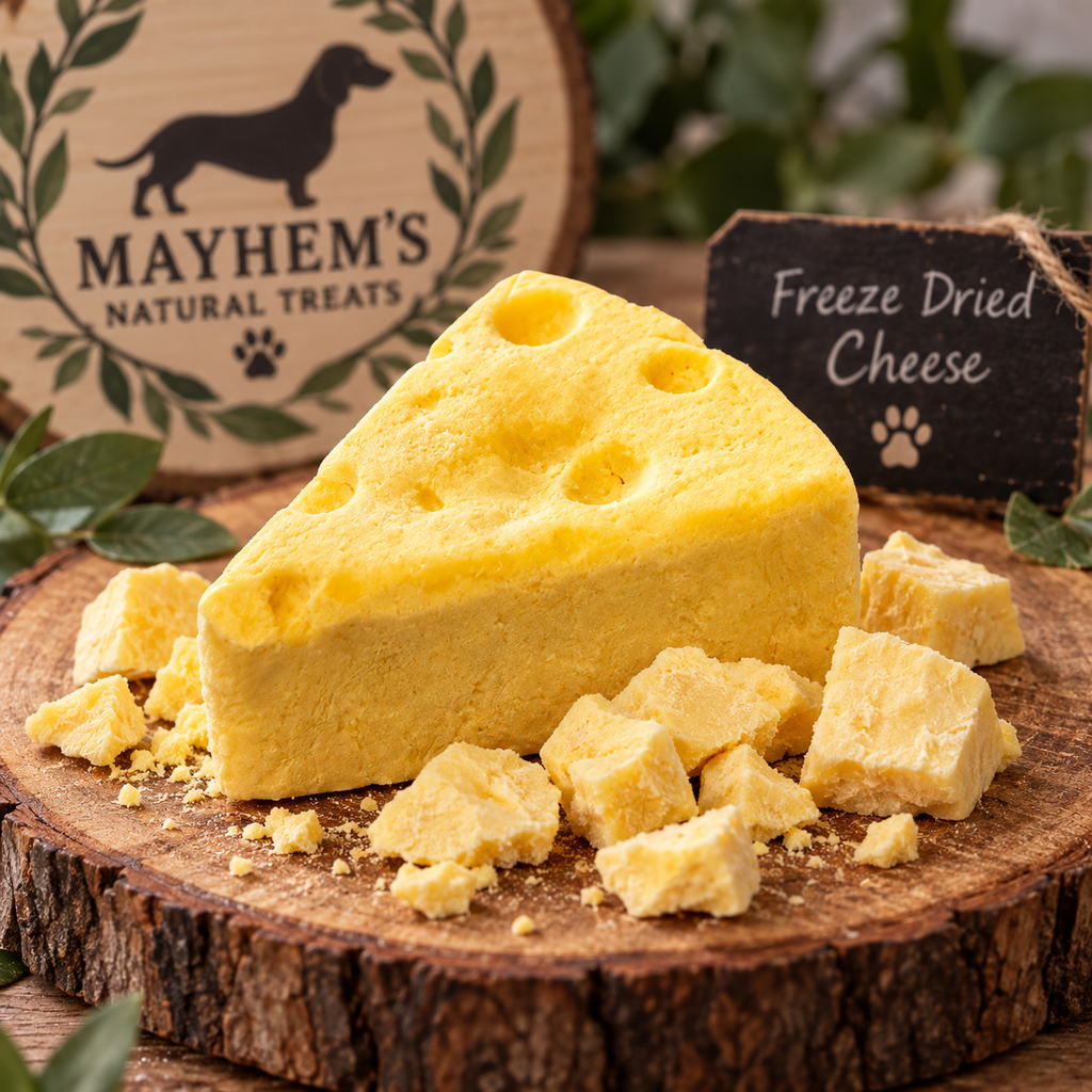 Freeze dried cheese triangle